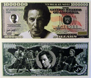 BILLETE " FANTASIA ** BRUCE SPRINGSTEEN ** THE BOSS ** AÑO 2011 UNC - Imagen 1 de 1