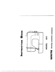 White W1977 Sewing Machine/Embroidery/Serger Owners Manual Reprint - Picture 1 of 1