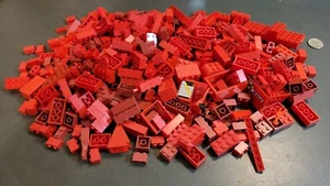 Lot of Misc. Red Lego Pieces 1 lb. 8 oz. - Picture 1 of 12