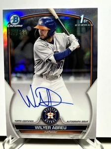 Wilyer Abreu 2023 1st Bowman U Chrome 1ST. RC ON CARD AUTO /499 BOSTON SHARP✨ - Bild 1 von 7