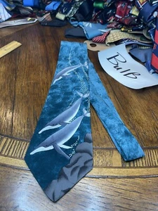 TRAJE DE VESTIR DE ALTA GAMA ANIMAL BALLENA CORBATA DE DISEÑADOR ENVÍO GRATUITO - Imagen 1 de 4