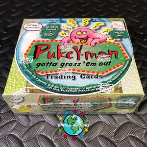 PUKEY-MON NEW/SEALED BOX 36-PACKS PUKEYMON POKEMON PARODY like garbage pail kids - Picture 1 of 7