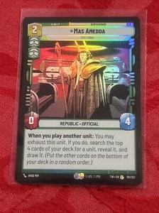 FOIL Star Wars Unlimited - MAS AMEDDA - 101/257 Twilight of the Republic FOIL - Picture 1 of 7