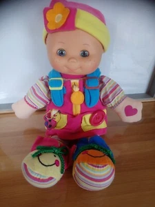 Poupée chiffon fille pédagogique boutons fermeture lacets scratch Cititoy 2006  - Picture 1 of 7