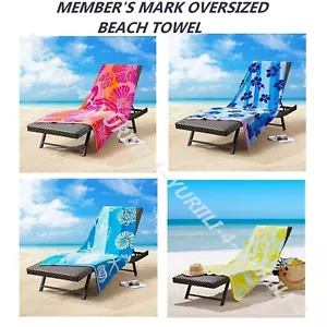 MEMBER'S MARK OVERSIZED ADULT BEACH TOWEL 40" x 72", (ASSORTED COLORS) NEW - Picture 1 of 83