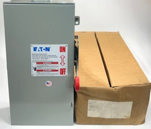 Eaton DH363URK 100Amp 3Pole 600VAC NEMA 3R Non-Fusible Disconnect Safety Switch - Picture 1 of 15