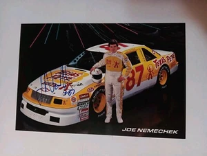 1992 Joe Nemechek Postcard Autographed #87 Texas Pete Busch Grand National  - Picture 1 of 3