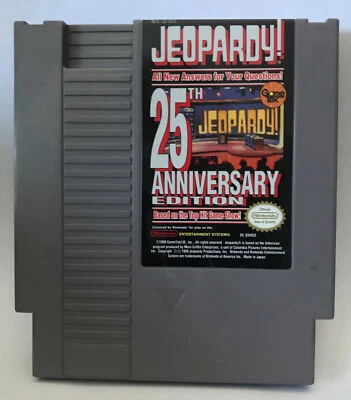 1990 Nintendo Jeopardy 25th Annniversary Edition GameTek H 2002 Untested - Image 1 of 2