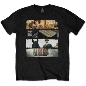 OFFICIAL PEAKY BLINDERS UNISEX TEE T-SHIRT : SLICES - Black - Picture 1 of 1