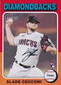 2024 Topps Heritage - Rookies #397 Slade Cecconi (RC) - Diamondbacks - Picture 1 of 2