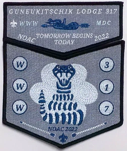 OA GUNEUKITSCHIK 317 BSA MASON-DIXON 2022 NOAC AIR 2-PATCH AIRBENDER 200 MADE!! - Picture 1 of 4