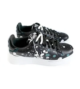 Marc Jacobs Women's "The Tennis Shoe" Black Multi Paint Splatter Size: 9/39 - Picture 1 of 6