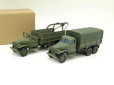 Solido Militare Esercito 1/50 - Lotto Di 2 GMC Recupero E Coperto - Immagine 1 di 2