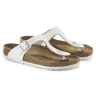 Sandales en cuir pour femme Birkenstock Gizeh taille 40 US 9/blanc  ️Tout neuf  ️ 