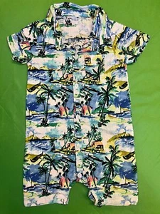 Abito da gioco hawaiano con tovaglioli a scatto 100% cotone taglia 95 3T - Foto 1 di 3