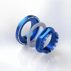 Radbolzenmutter hinten blau M38x1,5 mit Kegel für Ducati - Bild 1 von 1