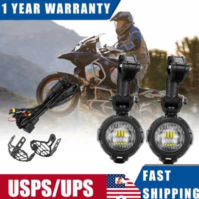 LED Auxiliary Fog Light Running Lamp For BMWF700GS K1600 R1200GS R1100GS - Image 1 of 4