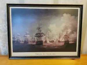 Picture Battle of the Nile - End of the Action Ships War Framed Print 39cm x 29c - Picture 1 of 20
