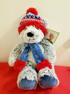 Gentle Treasures Plush 18" Gray Teddy Bear 2019 Stuffed Animal St. Jude Winter - Picture 1 of 4