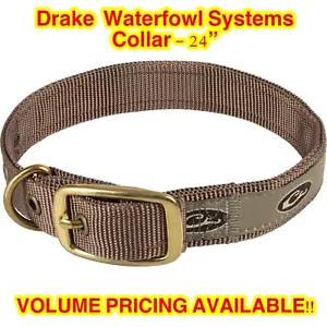 Drake Waterfowl Systems 24" Halsband (Nylon mit Messingbeschlägen) #DW9803-BRN-024 - Bild 1 von 2