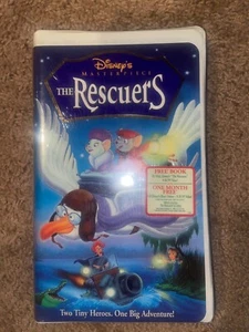 New Sealed Disney The Rescuers VHS Video Tape Masterpiece Collection Clamshell - Picture 1 of 3