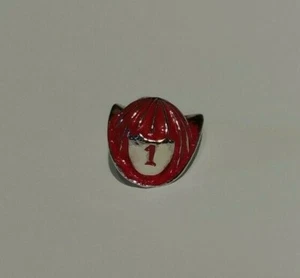 VINTAGE 3D STERLINGSILBER ROT & WEISS EMAILLE FEUERWEHRHELM CHARM - Bild 1 von 5
