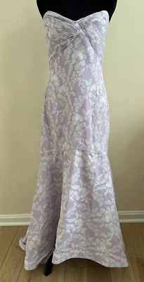 Monique Lhuillier Womens Lilac Jenner Dress Wedding Guest Dress Size 14 - Image 1 of 4