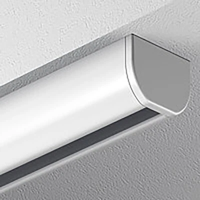 GARDINEUM Vorhangschiene Schleuderschiene in alu-silber mit Deckenspanner - Bild 1 von 4