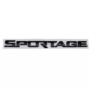 Für KIA 1PCS SPORTAGE hinten Logo Kunststoffe Emblems Ornaments helles Schwarz - Bild 1 von 4