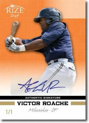 VICTOR ROACHE 2012 Rize Rookie Autograph ORANGE Auto RC 1/1 - Image 1 of 2