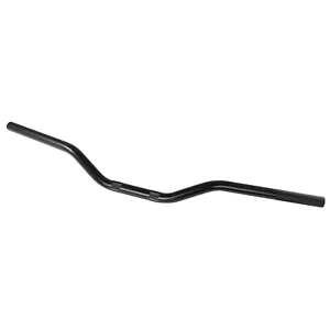 Manubrio Alluminio Moto ATV Scooter Custom Piega Bassa diametro 22 mm Nero - Foto 1 di 2