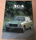 PEUGEOT 304 ESTATES 1979 UK Mkt Sales Brochure - GL SL