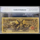 Gold 1896 $5 Five Dollars Banknote Collectible with Bag & Certificate
