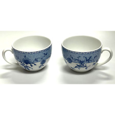 LOT of 2 Wedgwood Mikado - Home - Blue Breakfast Cups 1995