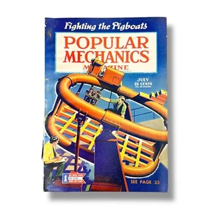 Popular Mechanics Magazine July 1943 WW2 Vintage History & Technology - Picture 1 of 10