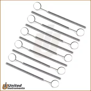 10Pcs Dental Mouth Cone Socket Mirror Handles #5 Hygienist Teeth Inspection Tool - Picture 1 of 4