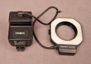Minolta Auto Electroflash Macro 80PX ring flash with instructions - Picture 1 of 3