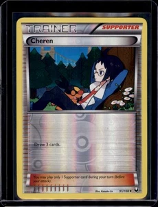 Cheren Dark Explorers Pokémon 91/108 Reverse Holo NM+ - Picture 1 of 2