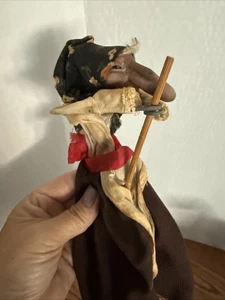 Glasswerks The Good Luck Kitchen Witch vintage anni 80 originale Baba Yaga da appendere - Foto 1 di 7
