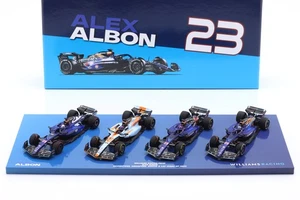4-Car Set Alex Albon Williams FW45 #23 Formel 1 2023 1:43 Minichamps - Picture 1 of 1