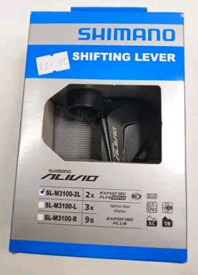 Shimano Alivio Shifting Lever SL-M3010-L 2X RapidFire Plus Bicycle Shifter - Image 1 of 4