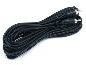 Monoprice 25ft RCA Plug/Plug M/M cable - Black - Picture 1 of 2