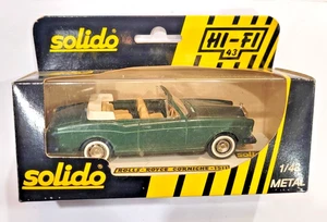 ROLLS ROYCE CORNICHE 1511 -modellino automobile vintage SOLIDO 1/43 colore verde - Foto 1 di 11