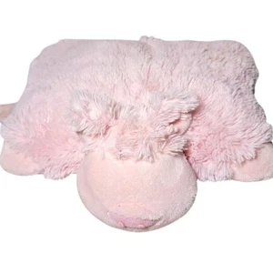Pillow Pets Pee Wees 2010 Pig Plush Stuffed Animal Pillow Preowned Pink Has Spot - Picture 1 of 10