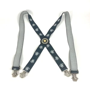 VERSACE medusa logo Accessories suspenders Rubber Black/White - Picture 1 of 7