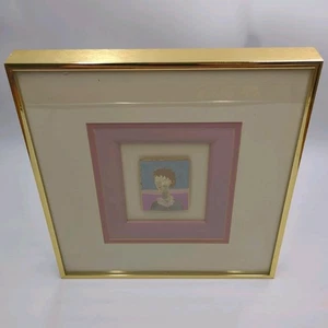 Harris G Strong gerahmt 24kt Draht Emaille Cloisonne gemischtes Kunstwerk - Bild 1 von 7