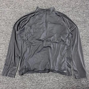 Oros Sweater Warm Up Explorer Jacket - Mens Sz 2XL Black Quarter Zip - Picture 1 of 6