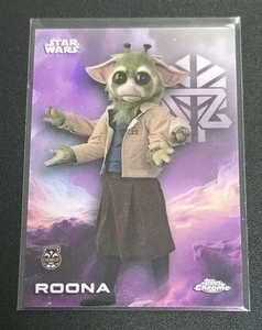 2025 Topps Chrome Star Wars #157 ROONA Debut Rainbow Refractor - Picture 1 of 2