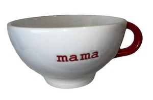 Pottery Barn LATTE or CAPPUCCINO “Mama” Mug 5.5” Large Ceramic Fun - Picture 1 of 7