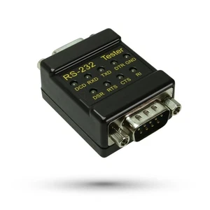 RS-232 LED Link Tester Serial Data Port Checker DB-9 Male to DB-9 Female - Picture 1 of 5